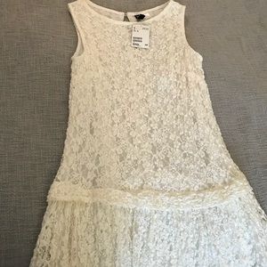 H&M White Lace Dress. NEW.